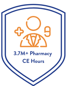 3.7M pharm CE hours badge icon