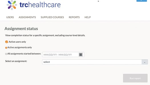 Assignment status