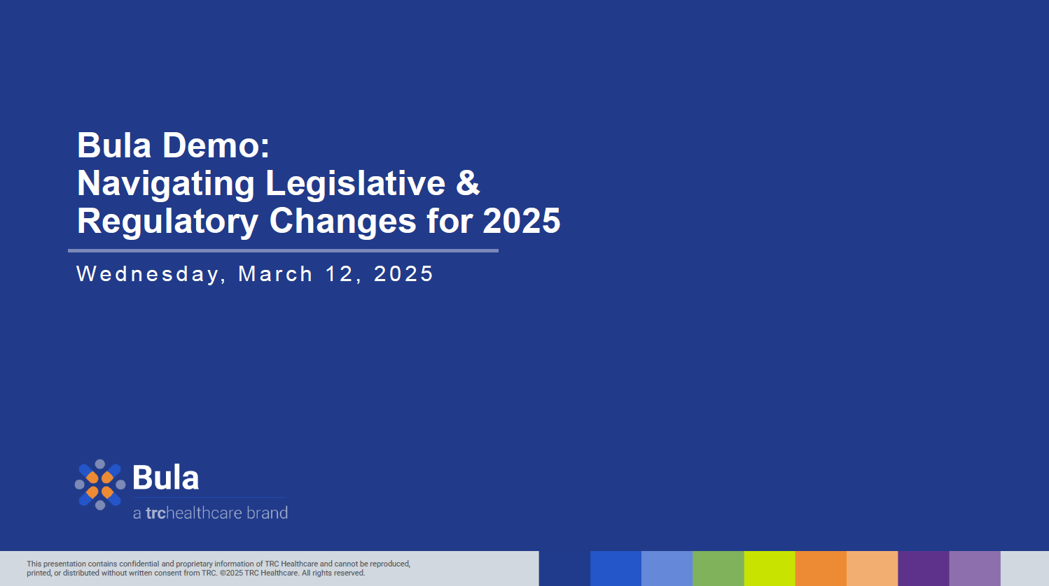 Bula Webinar Navigating Legislative & Regulatory Changes for 2025
