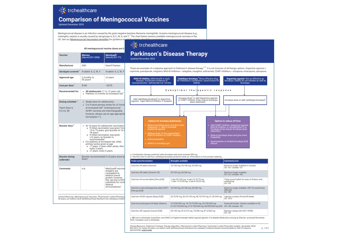 clinical resources screenshots